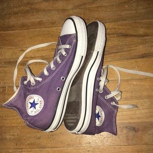 Purple High Top Converse